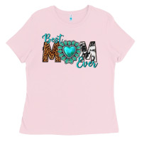 Bubblegum Pink Best Mom Ever Ladies Tee - texasbilliewilder