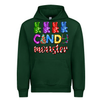 Forest Green candy monster with jelly bear Urban Hoodie - AdoDesignShop