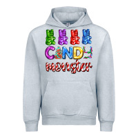 Heather Grey candy monster with jelly bear Urban Hoodie - AdoDesignShop
