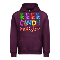 Mauve Wine candy monster with jelly bear Urban Hoodie - AdoDesignShop