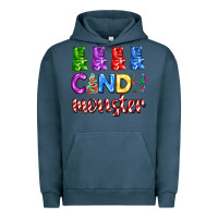 Pigment Midnight Navy candy monster with jelly bear Urban Hoodie - AdoDesignShop