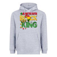 Heather Grey juneteenth black king Heavyweight Hoodie - BarkalooDesign