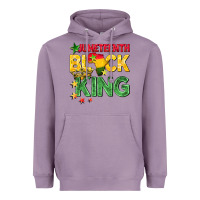 Lavender juneteenth black king Heavyweight Hoodie - BarkalooDesign