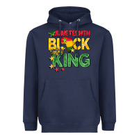 Navy juneteenth black king Heavyweight Hoodie - BarkalooDesign