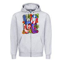 Puerto Rico Love Zipper Hoodie | Teevron