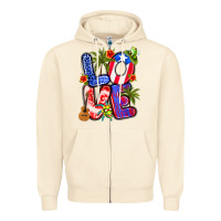 Sandshell puerto rico love Zipper Hoodie - Artiststas