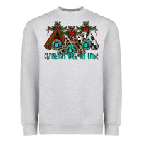 Christmas With Tribe Heavyweight Sweatshirt | Teevron