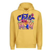 Antique Gold Cheer Mom Premium Hoodie - CowhideDigitalArt