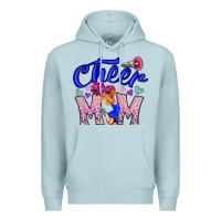 Blue Mist Cheer Mom Premium Hoodie - CowhideDigitalArt