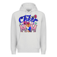 Dove Grey Cheer Mom Premium Hoodie - CowhideDigitalArt