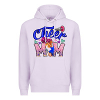 Lilac Cheer Mom Premium Hoodie - CowhideDigitalArt