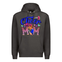 Smoke Cheer Mom Premium Hoodie - CowhideDigitalArt