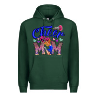 Sports Green Cheer Mom Premium Hoodie - CowhideDigitalArt