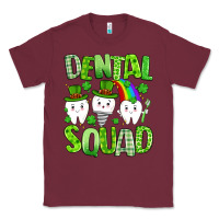 Burgundy st. patricks day dental squad Classic Tee - Artiststas