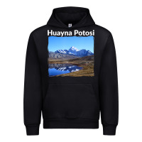 Black Bolivia Huayna Potosi Mountain Andes Art Urban Hoodie - trangStudio