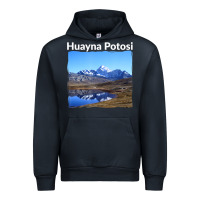 Navy Bolivia Huayna Potosi Mountain Andes Art Urban Hoodie - trangStudio