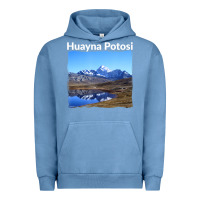 Pigment Pebble Blue Bolivia Huayna Potosi Mountain Andes Art Urban Hoodie - trangStudio