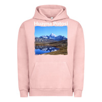 Pigment Salmon Bolivia Huayna Potosi Mountain Andes Art Urban Hoodie - trangStudio
