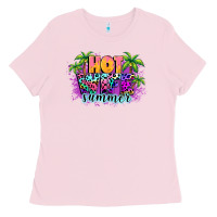 Bubblegum Pink Hot wife summer Ladies Tee - NancyCooperArtShop
