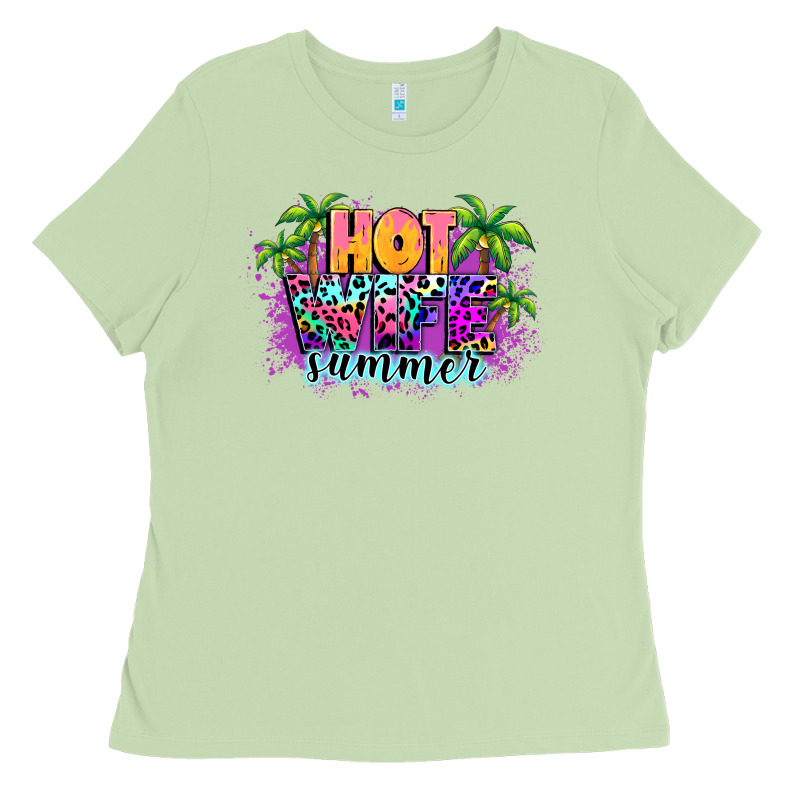Hot Wife Summer Ladies Tee by NancyCooperArtShop | Teevron