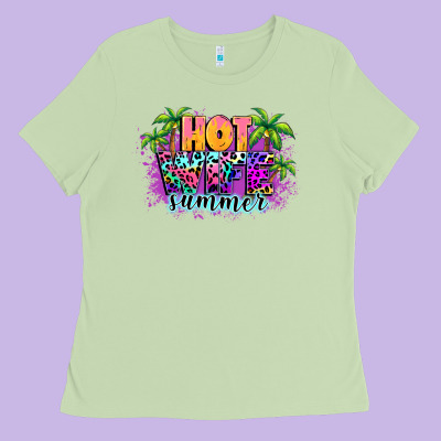 Hot Wife Summer Ladies Tee Designed By Nancycooperartshop