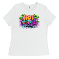 White Hot wife summer Ladies Tee - NancyCooperArtShop
