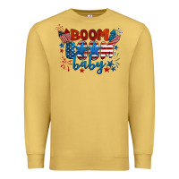 Antique Gold boom boom baby 4th of july Premium Sweatshirt - BarkalooDesign