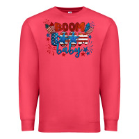 Cardinal boom boom baby 4th of july Premium Sweatshirt - BarkalooDesign