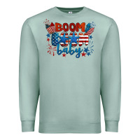 Seafoam boom boom baby 4th of july Premium Sweatshirt - BarkalooDesign