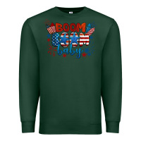 Sports Green boom boom baby 4th of july Premium Sweatshirt - BarkalooDesign