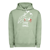 Pigment Oil Green stay woke freddy krueger Urban Hoodie - trangStudio