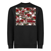 Black vintage christmas car pattern Heavyweight Sweatshirt - CowhideDigitalArt