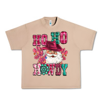 Ho Ho Howdy Santa Pink Christmas Urban Heavy Tee | Teevron