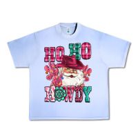 Grape Ice ho ho howdy santa pink christmas Urban Heavy Tee - CowGirlArtShop