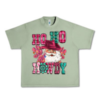 Oil Green ho ho howdy santa pink christmas Urban Heavy Tee - CowGirlArtShop