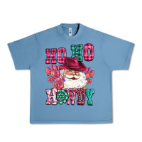 Pebble Blue ho ho howdy santa pink christmas Urban Heavy Tee - CowGirlArtShop