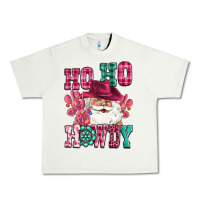 Pistachio ho ho howdy santa pink christmas Urban Heavy Tee - CowGirlArtShop