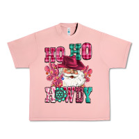 Salmon ho ho howdy santa pink christmas Urban Heavy Tee - CowGirlArtShop