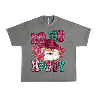 Tornado ho ho howdy santa pink christmas Urban Heavy Tee - CowGirlArtShop