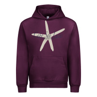 Mauve Wine CABO SAN LUCAS Mexico Souvenir Travel Gift Starfish Urban Hoodie - trangStudio