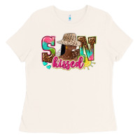 Bone Afro woman with sunkissed Ladies Tee - NancyCooperArtShop