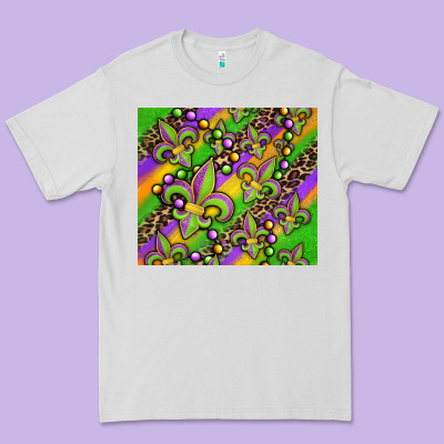 Mardi Gras Carnival Fleur De Lis Premium Tee Designed By Jasminsmagicworld