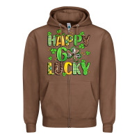 Chestnut happy go lucky Zipper Hoodie - Artiststas