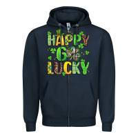 Navy happy go lucky Zipper Hoodie - Artiststas