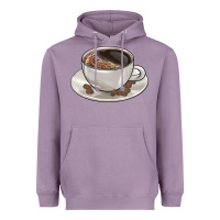 Lavender coffee  americano Heavyweight Hoodie - BarkalooDesign