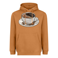 Meerkat coffee  americano Heavyweight Hoodie - BarkalooDesign