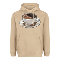 Mushroom coffee  americano Heavyweight Hoodie - BarkalooDesign