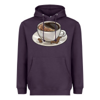 Plum coffee  americano Heavyweight Hoodie - BarkalooDesign