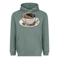 Sage coffee  americano Heavyweight Hoodie - BarkalooDesign