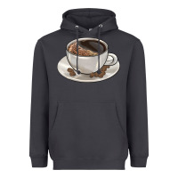 Smoke coffee  americano Heavyweight Hoodie - BarkalooDesign